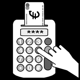 chip and pin reader: enter code